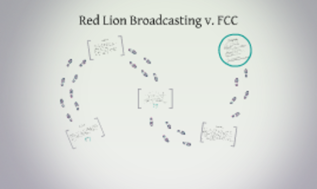 Red Lion Broadcasting Co. v. Federal Communication Commission