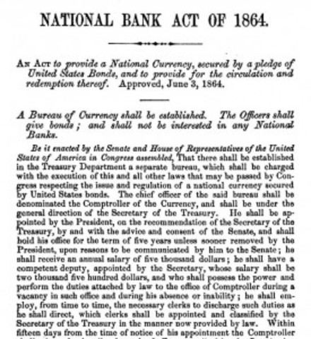 National banking act