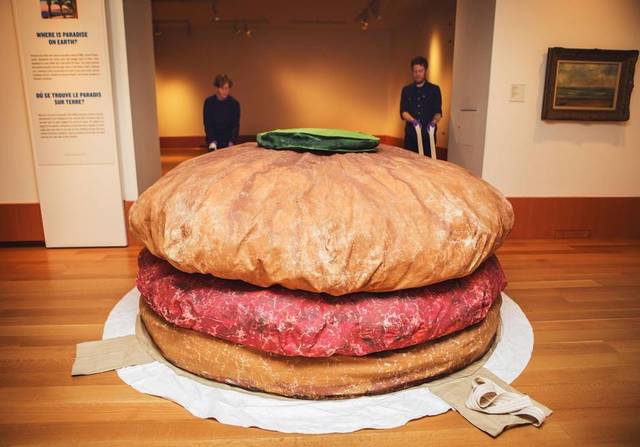 Floor Burger by Claes Oldenburg