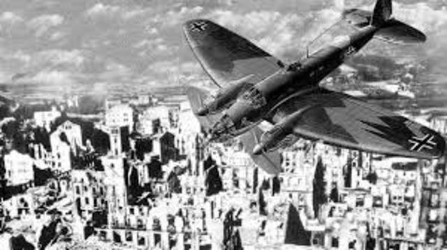 La aviación alemana e italiana bombardea Guernica