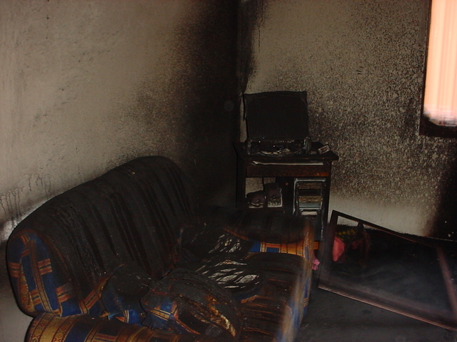 Our house was set on fire!