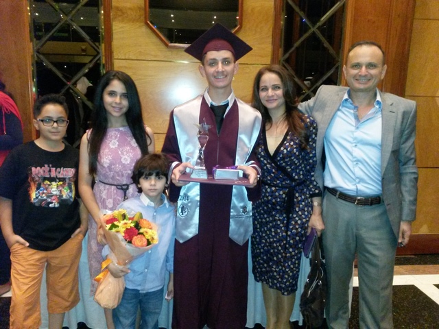 My brothers graduation ceremony.