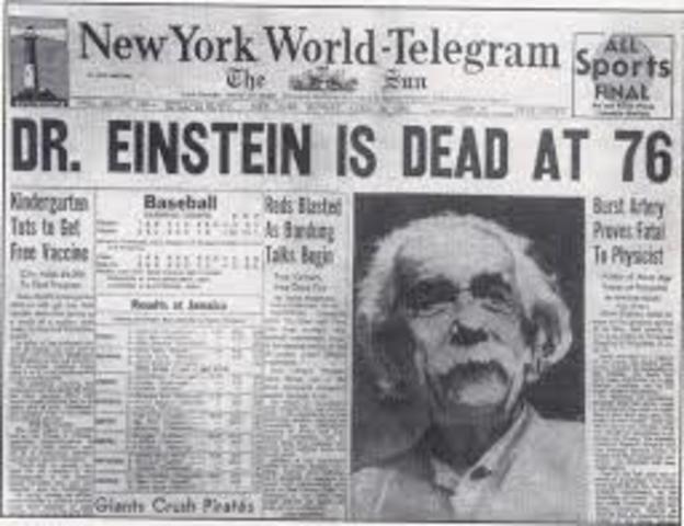 Albert Einstein died