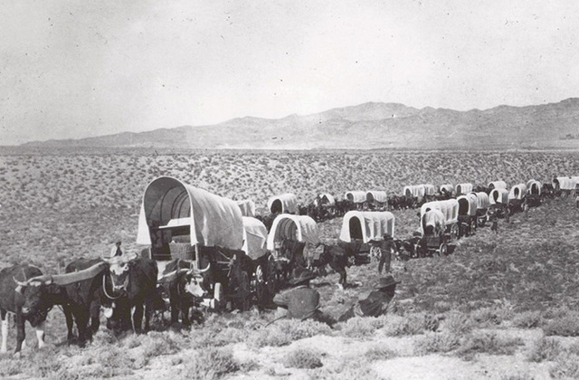 First Wagons Cross the Continental Divide on the Oregon Trail