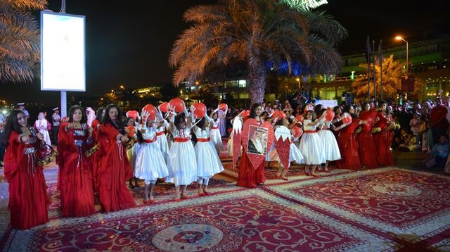 Performing in a public place.