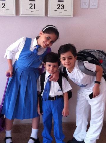 First day in Alnoor school.