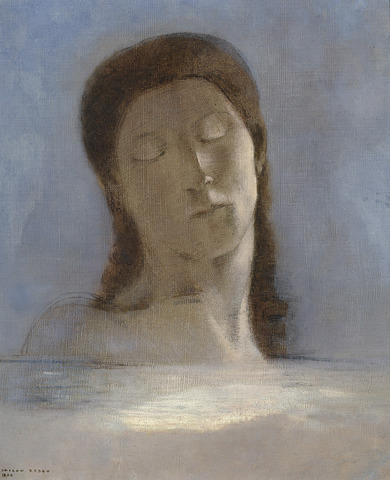 Ojos cerrados, Odilon Redon
