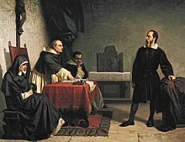 galileo was put under house arrest by an inquisition for supporting copernicus's theory
