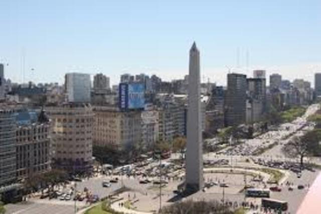 TheObelisco of Buenos Aires was build