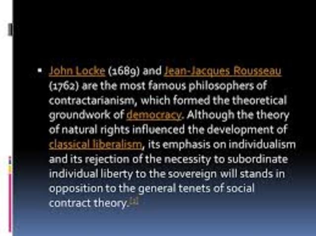 John Locke explained his theory of Natural Rights