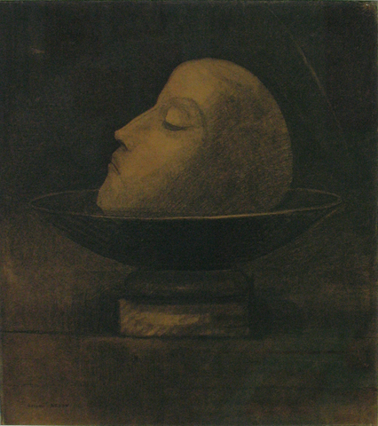Head of a martyr, Odilon Redon