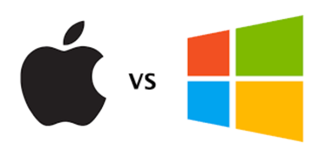 The competition between Apple and Windows begins