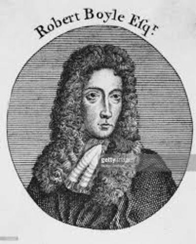 Robert Boyle created Boyle's Law