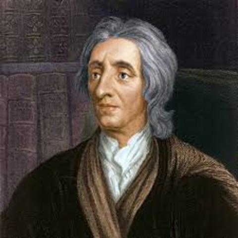 John Locke explained his theory of “natural rights” (life, liberty, and property)