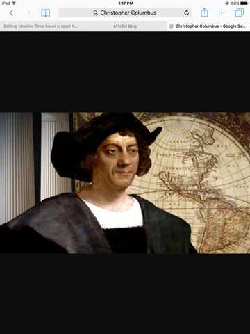 Columbus discovers new colonies