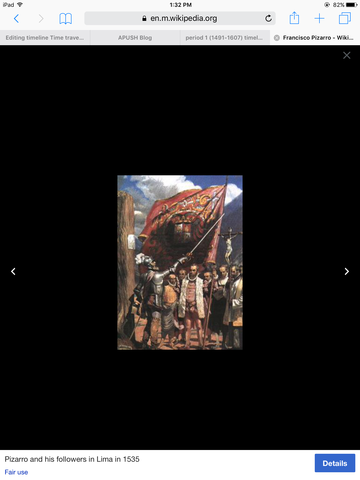 Francisco Pizarro invades Peru