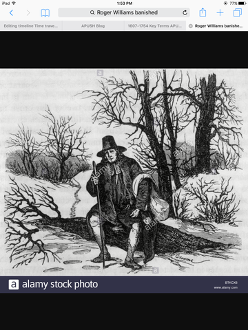 Roger Williams banished