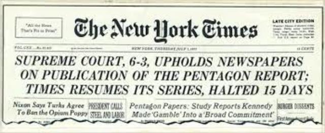 New York Times Company vs. United States