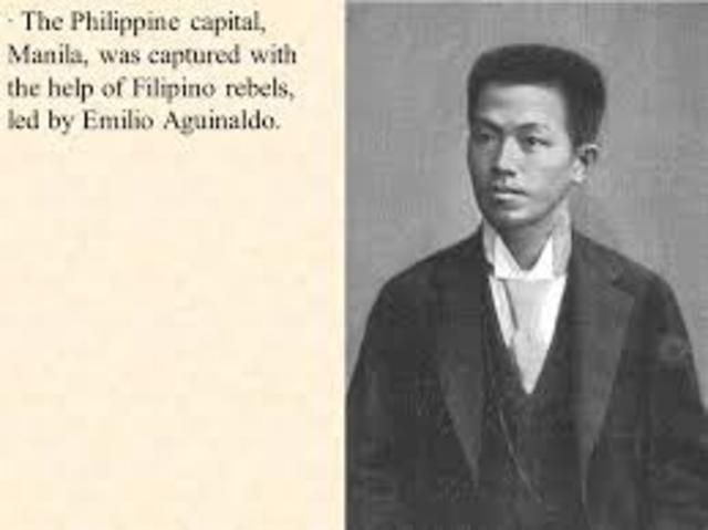 Emilio Aguinaldo helps the USA in Cuba