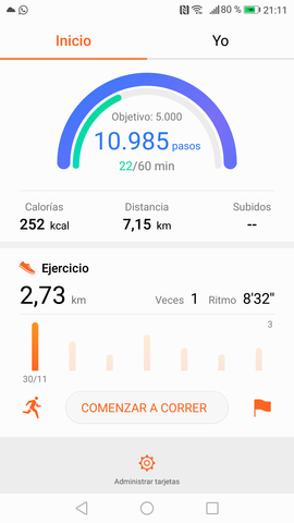 Caminata de hoy