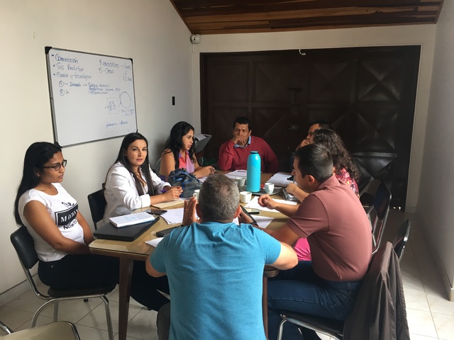 Reunión de articulación del proyecto con integrantes de la "Alianza por el Agua, Cauca"