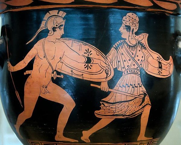 Ancient greek pottery and art