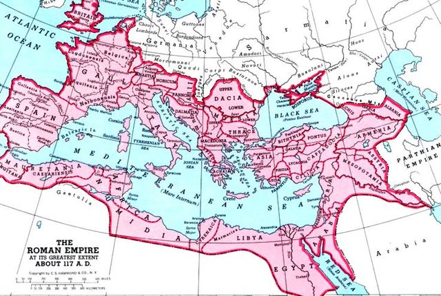 Greatest Spread of Roman Territory