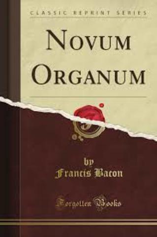 francis bacon published novum organum which encouraged the experimental method