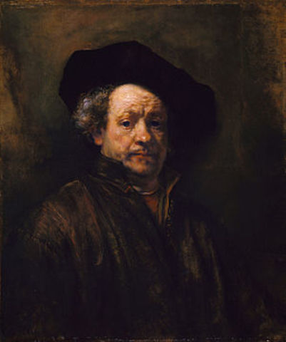 Self Portrait:Rembrandt van Rijn