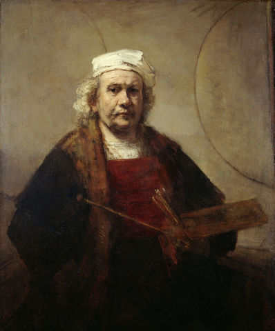 Self Portrait:Rembrandt van Rijn