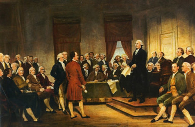 The U.S enacted the Constitution