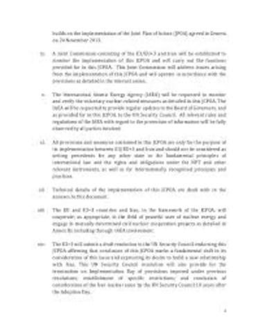 Barack Obama- Joint Comprehensive Plan of Action