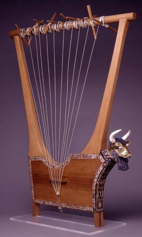 Lyre, sound box from the tomb of Queen Puabi