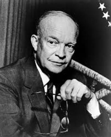 Dwight D. Eisenhower=Bown v. Board of education