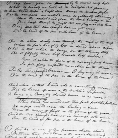 Star Spangled Banner Written - James Madison
