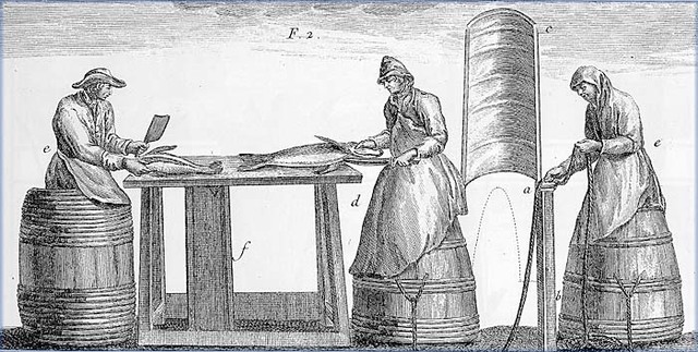 Des pêcheurs Basques et Normands sur les côtes canadiennes