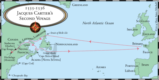 Le deuxième voyage de Jacque Cartier