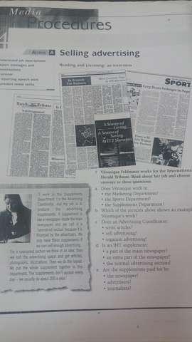 Lectura de un artículo sobre consumidores y marketing en Inglés