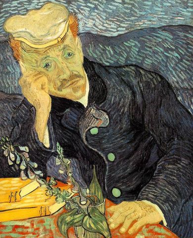 Portrait of Dr. Gachet by Vincent Van Gogh