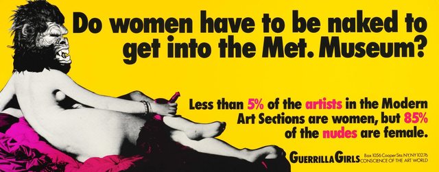 Do Women Have to be Naked to get into the Met? by Guerrilla Gurls