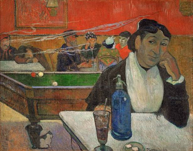 Woman in a coffeehouse, Madame Ginoux in the Cafe de la Gare in Arles
