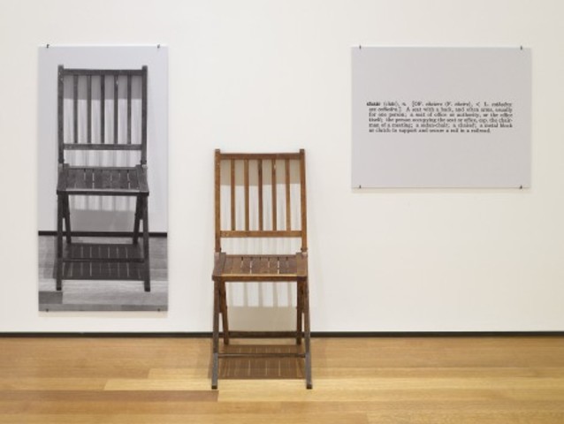 Joseph Kosuth's One of Three Chairs