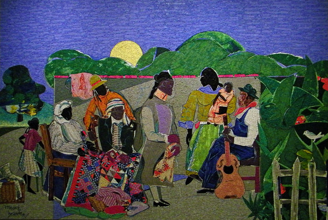 Romare Bearbens's Quilting Time