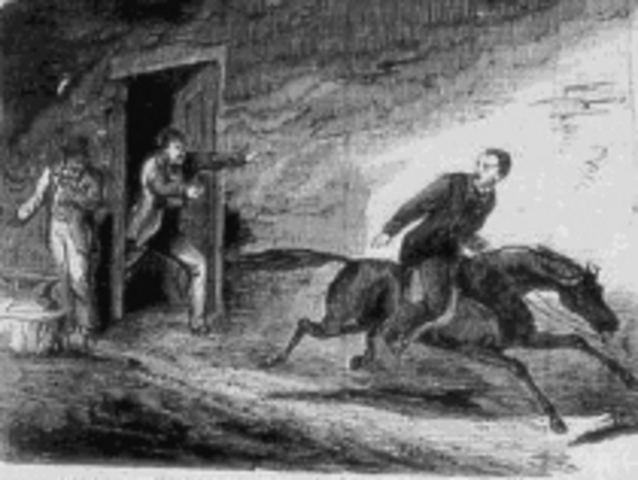 Booth crosses a bridge and is on the run!!