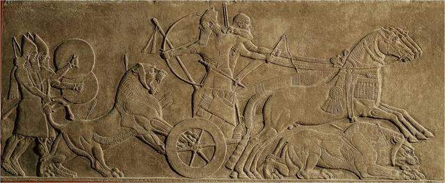 Ashurbanipal II Killing Lions