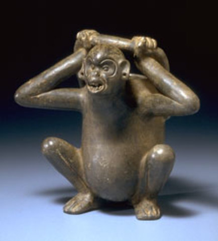 Vessel in the Form of a Monkey