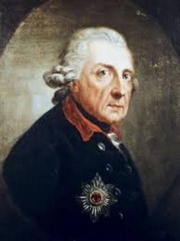 The enlightenment despot, Frederick II, began his rule of Prussia