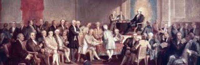 The U.S. enacted the Constitution- establishing a federal system, separation of powers, checks and balances