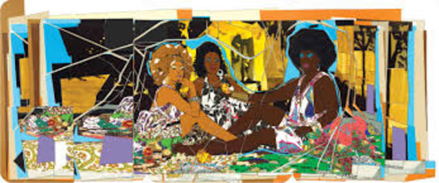 Le déjeuner sur l'herbe: Les Trois Femmes Noires