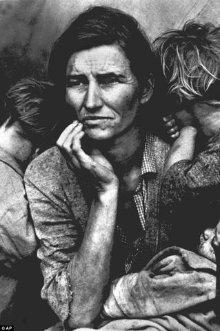 Migrant Mother with Three Children